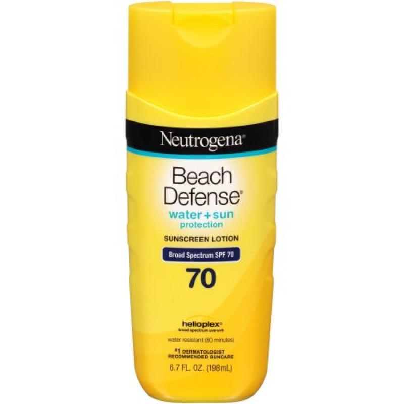 Neutrogena Beach Defense Water + Sun Barrier Lotion Sunscreen SPF 70, 6.7 FL OZ