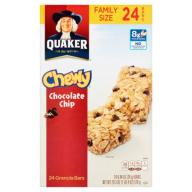 Quaker Chewy Chocolate Chip Granola Bars, 0.84 oz, 24 count