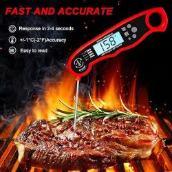 Household barbecue and baking kitchen meat folding portable digital thermometer probe