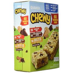Quaker Chewy Granola Bars, Variety Pack (60 pk.)