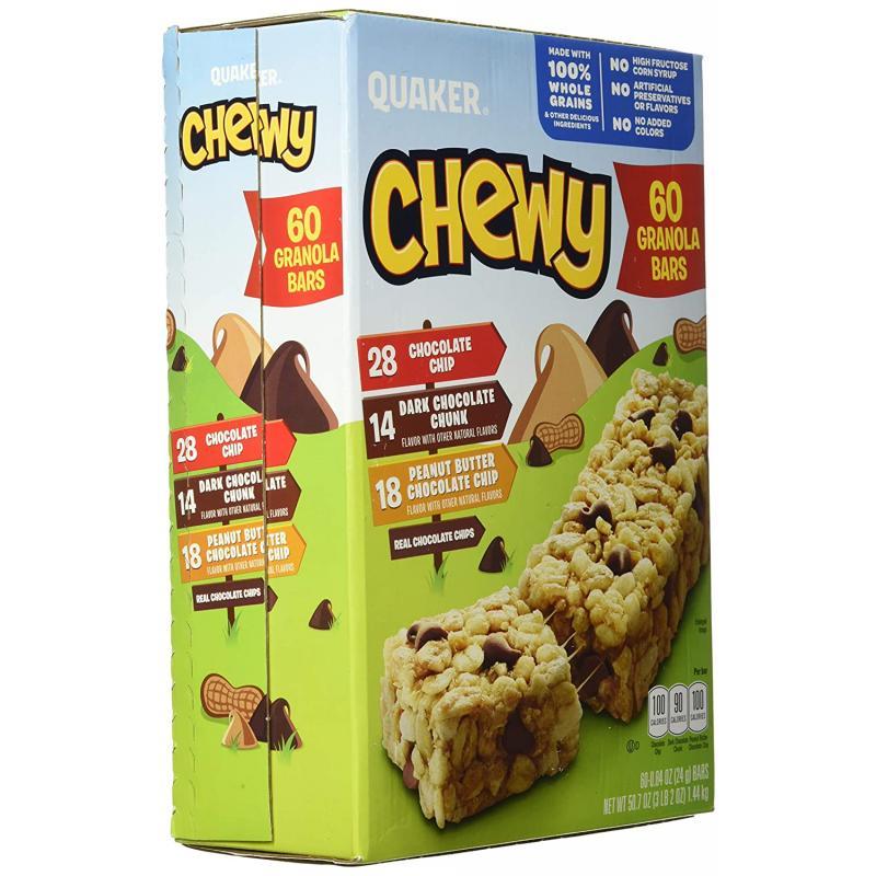 Quaker Chewy Granola Bars, Variety Pack (60 pk.)