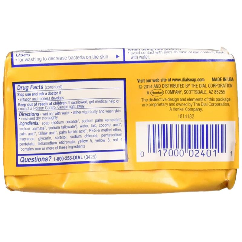 Dial Antibacterial Deodorant Soap, Gold (4 oz., 22 ct.)