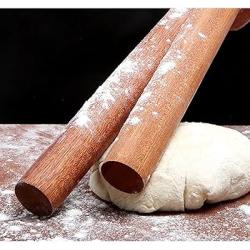 Natural unpainted ebony rolling pin kitchen household solid wood flour free rolling pin rolling pin dough roller wooden