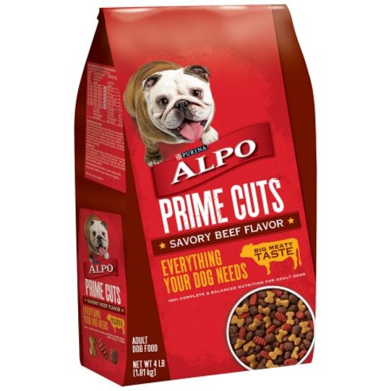 Purina ALPO Prime Cuts Savory Beef Flavor Dog Food 4 lb. Bag