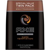 AXE Dark Temptation Body Spray for Men, 4 oz, Twin Pack