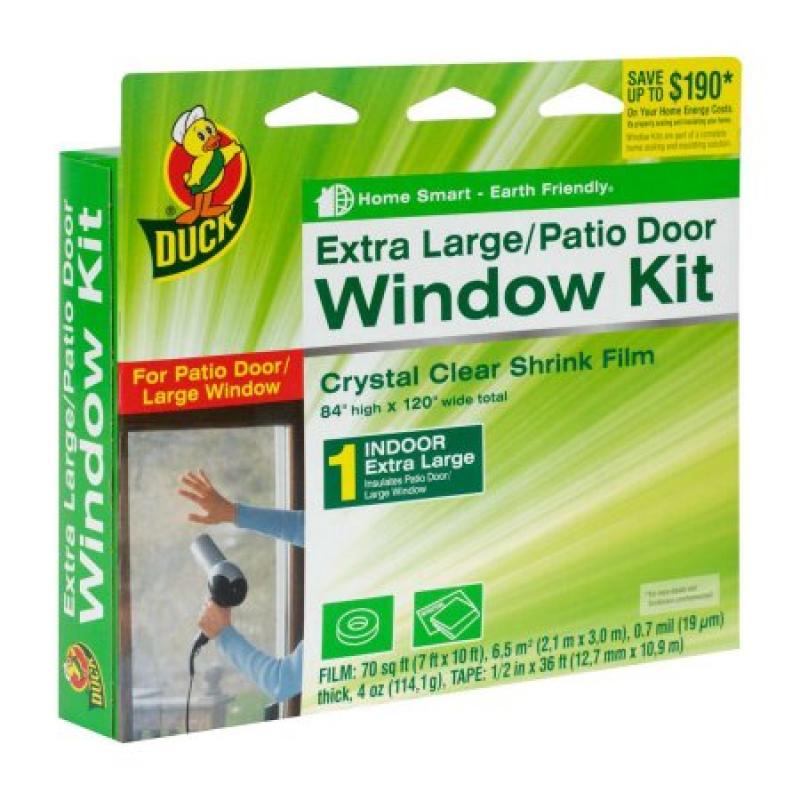 Duck Brand Shrink Window Kit, Extra Large Patio Door