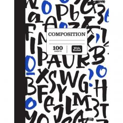 Pen+gear 100 sheets Fashion Composition Book Wide Ruled