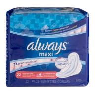 Always Maxi Extra Long Super Pads - 22 CT