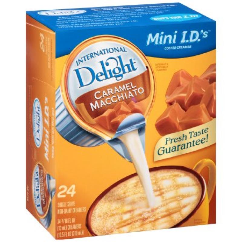 International Delight Caramel Macchiato Non-Dairy Coffee Creamer Singles 24 ct. Box