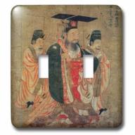 3dRose Print of Chinese Emperor From Tang Dynasty, Double Toggle Switch