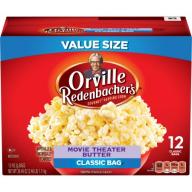 Orville Redenbacher&#039;s Movie Theater Butter Popcorn, Classic Bag, 12-Count
