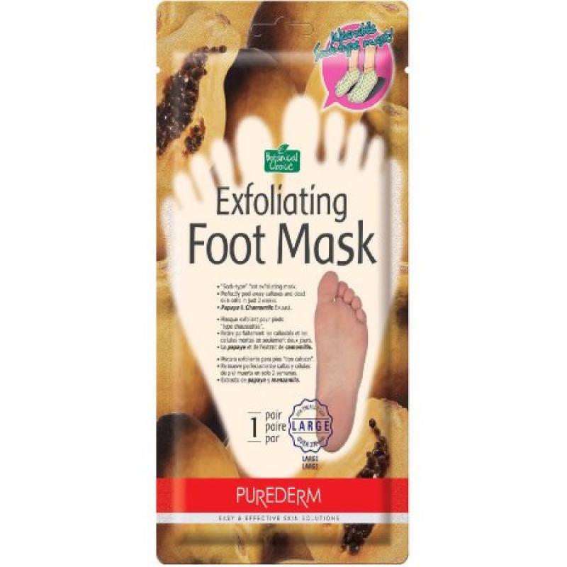 Purederm Exfoliating Foot Mask, 1 pr