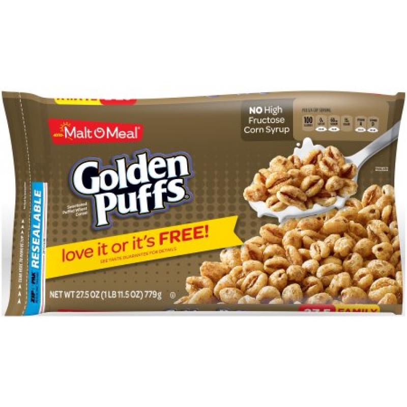 Malt O Meal Golden Puffs Cereal, 27.5 oz