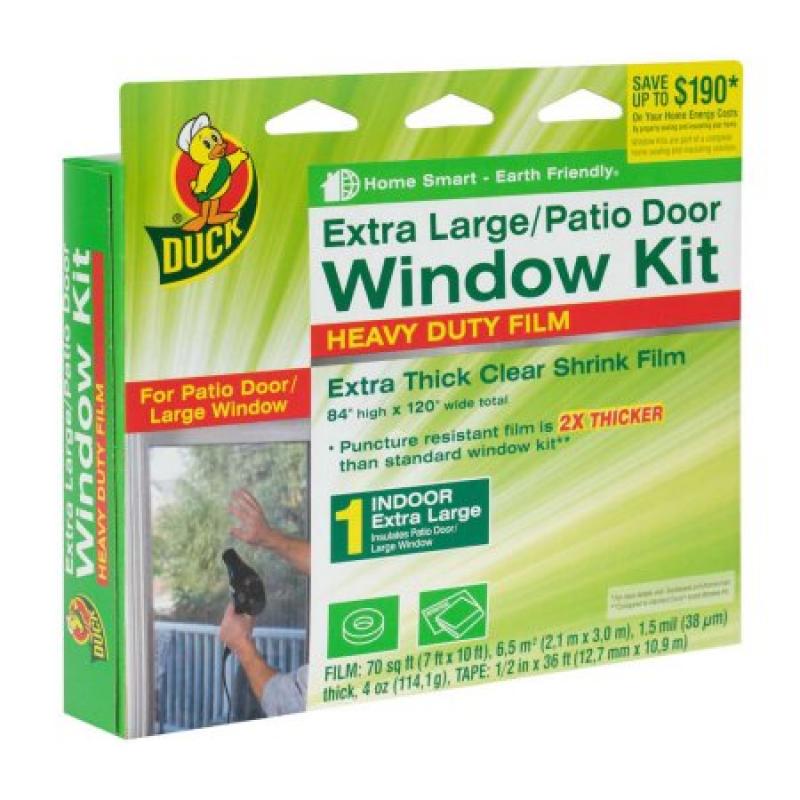 Duck Brand Heavy-Duty Window Shrink Kit, Extra Large Patio Door