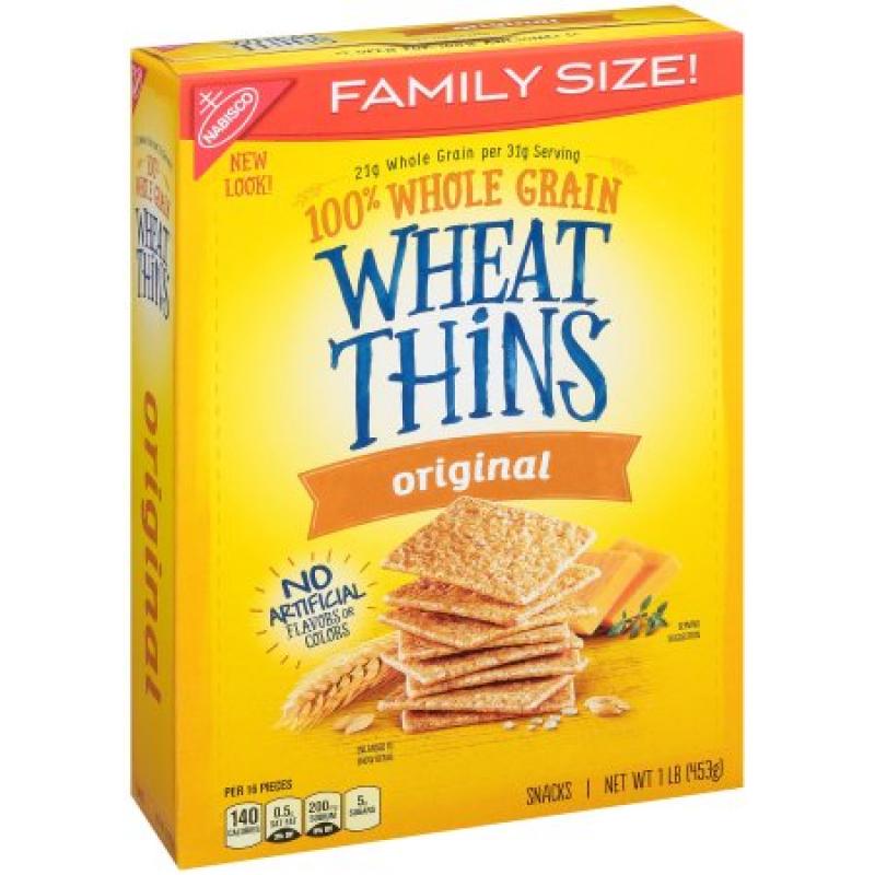 Nabisco Original Family Size Wheat Thins Crackers, 16.0 OZ