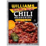 Williams Chili Seasoning, Tex Mex Style, 1 Oz