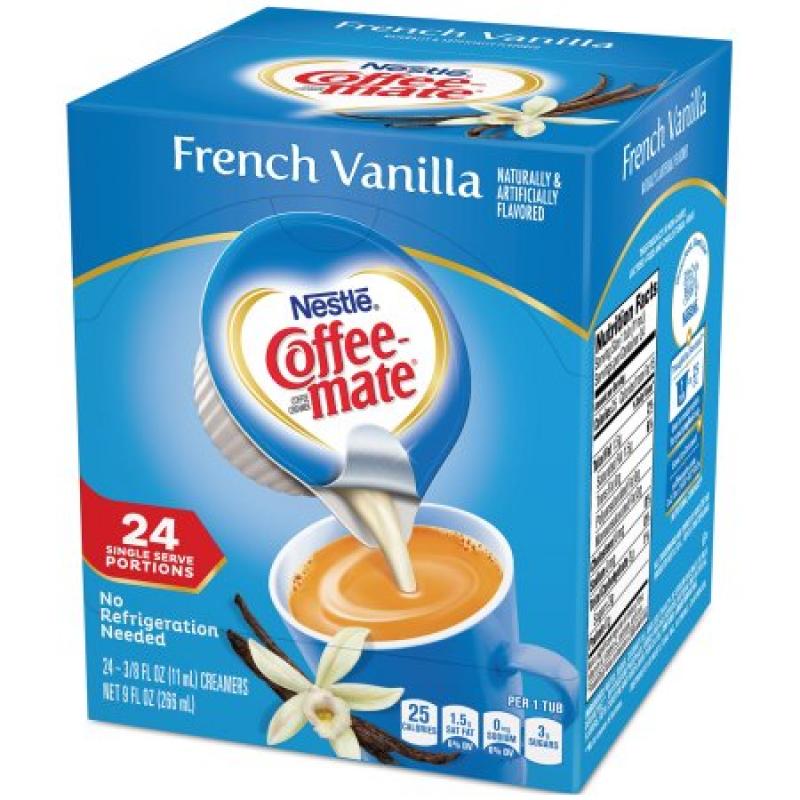 COFFEE-MATE French Vanilla Liquid Coffee Creamer 24 ct Tubs
