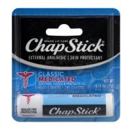 ChapStick External Analgesic Skin Protectant Classic Medicated, 0.15 OZ