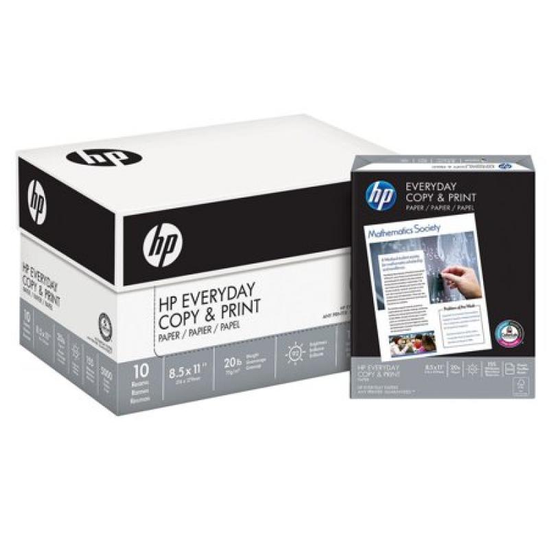 HP Everyday Copy & Print Paper 20lb 92 Bright 8 1/2 x 11 5000 Sheets 200060C
