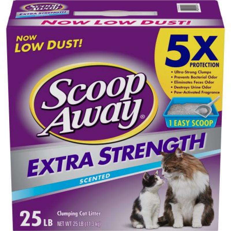 Scoop Away Extra Strength, Scented Cat Litter, 25 Pounds