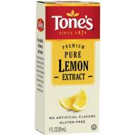 Tone&#039;s Pure Lemon Extract, 1 oz