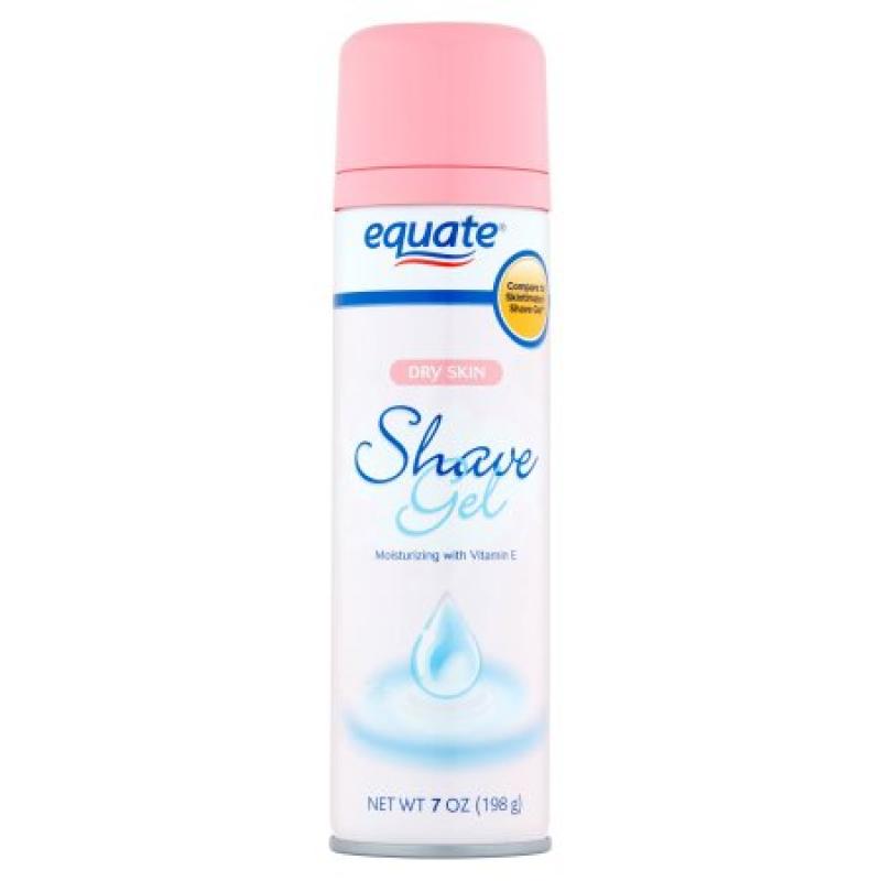 Equate Dry Skin Shave Gel, 7 oz