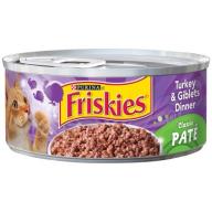 Purina Friskies Classic Pate Turkey & Giblets Dinner Cat Food 5.5 oz. Can