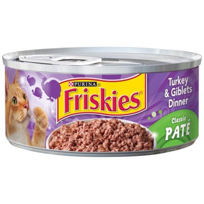 Purina Friskies Classic Pate Turkey & Giblets Dinner Cat Food 5.5 oz. Can