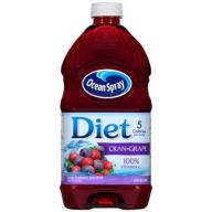 Ocean Spray Diet Fruit Juice, Cran-Grape, 64 Fl Oz, 1 Count