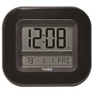AcuRite Timex 9" Atomic Digital Time, Temp and Date Wall Clock