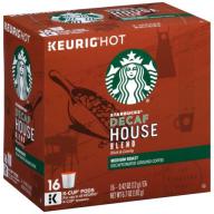 Starbucks® Decaf House Blend Medium Ground Coffee K-Cup® Pods 16 ct Box