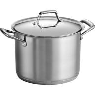 Tramontina Gourmet Prima 8-Quart Covered Stock Pot with Tri-Ply Base