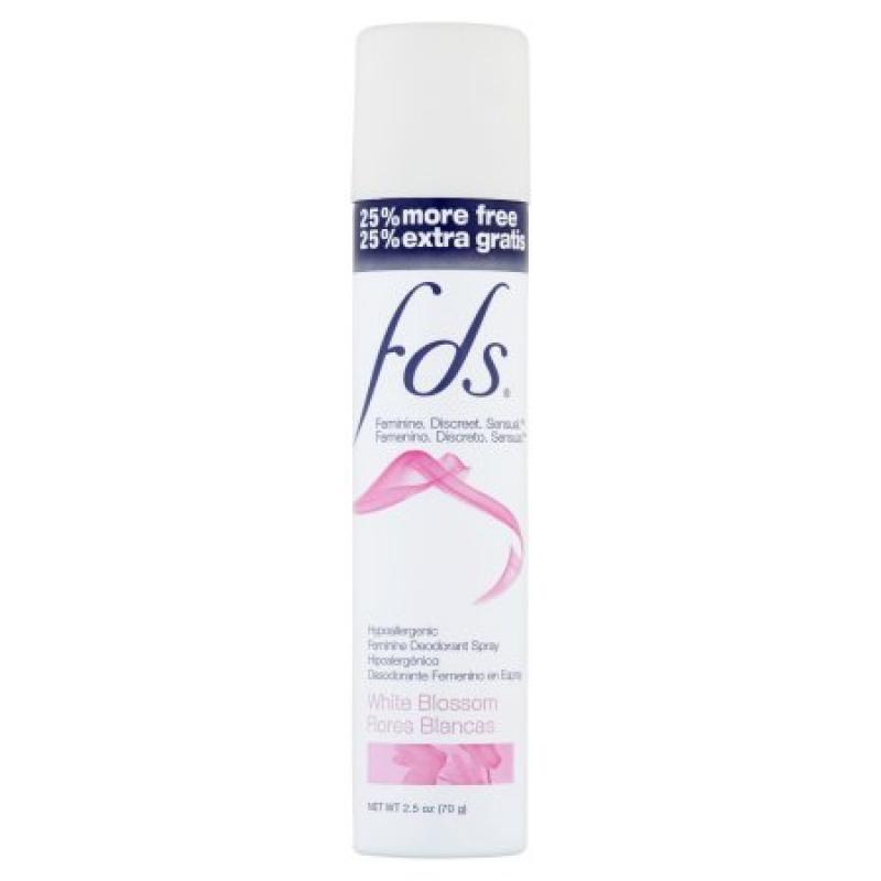 Fds Hypoallergenic White Blossom Feminine Deodorant Spray 2.5oz