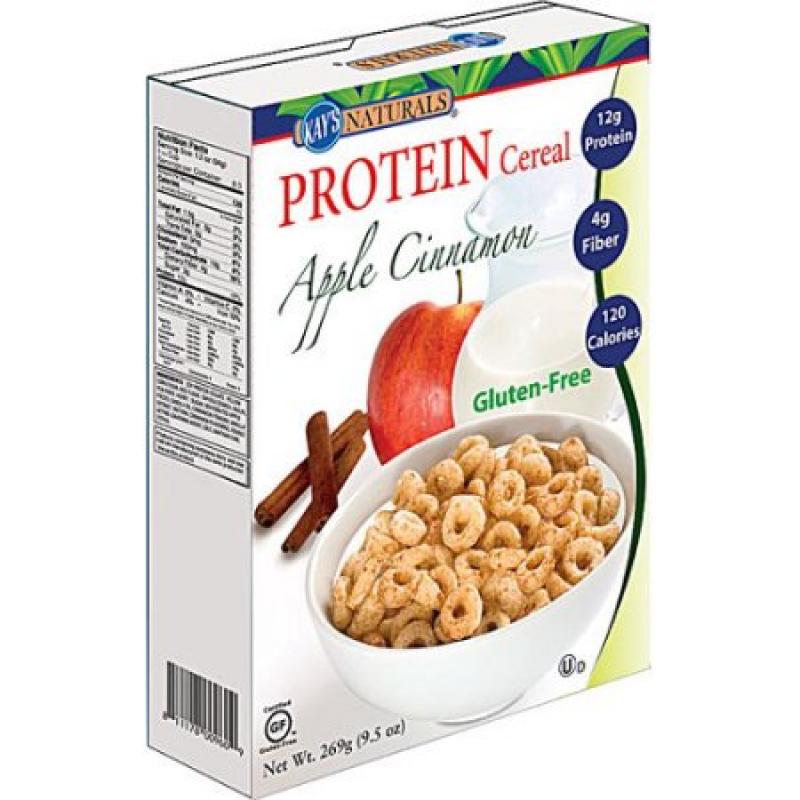 Kay&#039;s Naturals Gluten Free Protein Cereal, Apple Cinnamon, 9.5 Oz