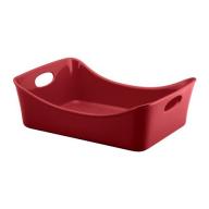 Rachael Ray Stoneware 9-Inch x 13-Inch Lasagna Lover Baker & Roaster, Red