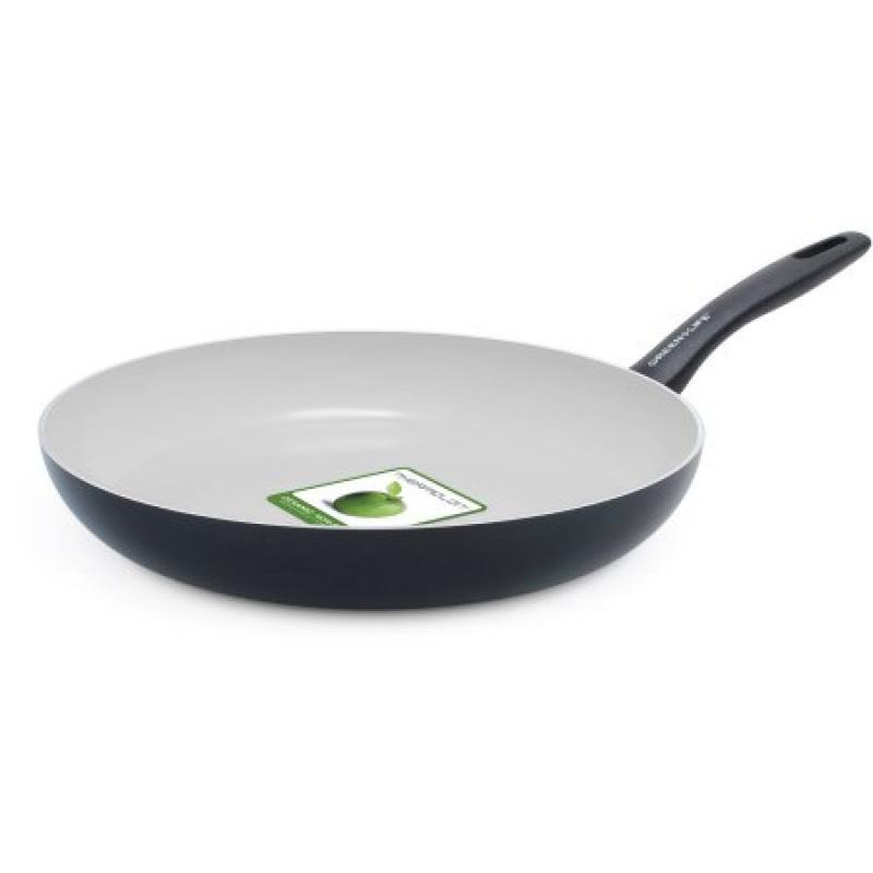 GreenLife Everyday Value Healthy Ceramic Non-Stick 12" Open Frypan, Black