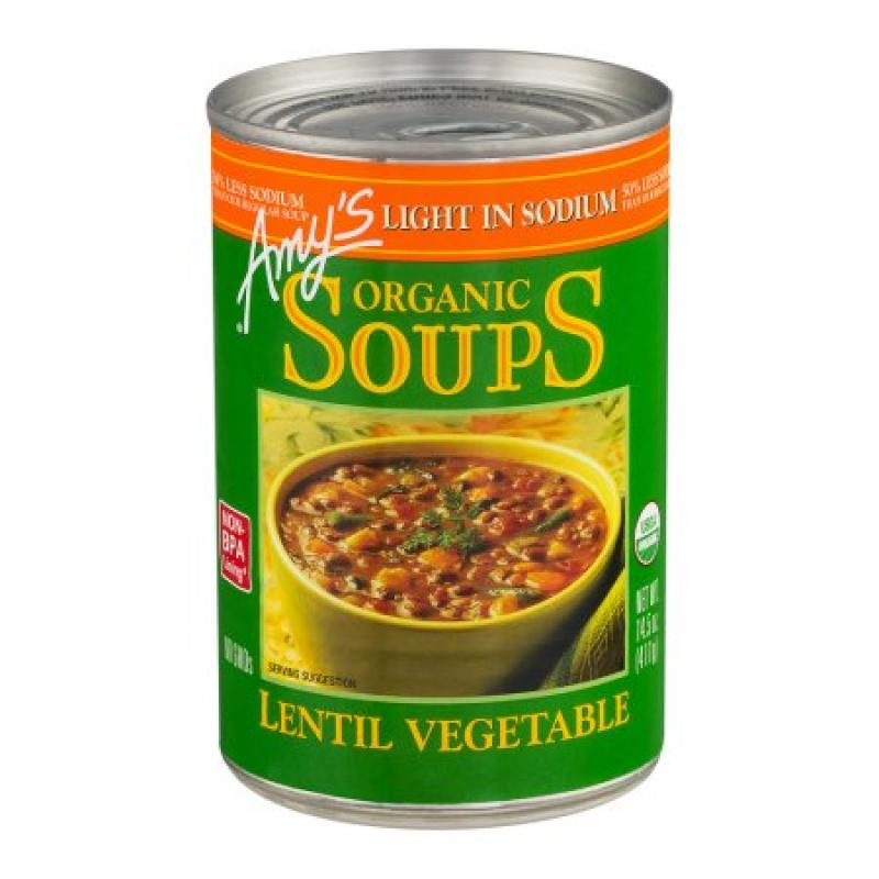 Amy&#039;s Kitchen Low Sodium Organic Lentil Vegetable Soup, 14.5 OZ