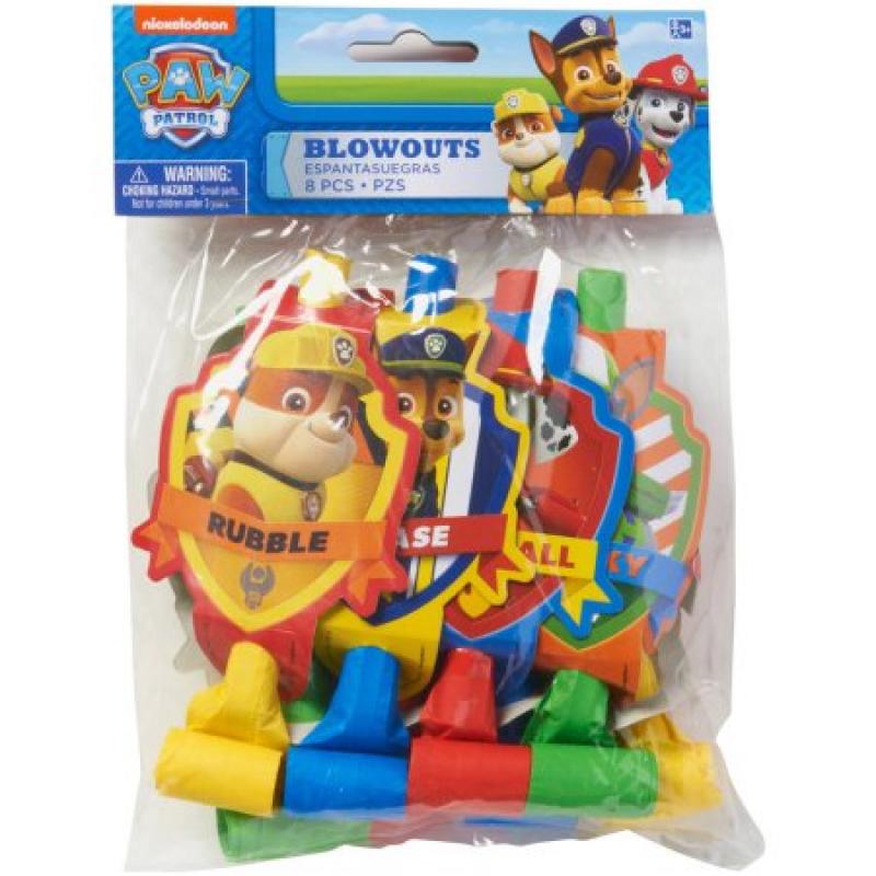 PAW Patrol Party Blowers, 8 Count, Party Supplies