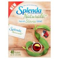 Splenda No Calorie Sweetener Naturals Packets - 40 CT