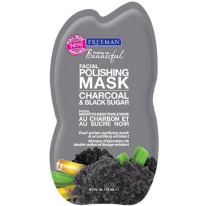 Feeling Beautiful Charcoal & Black Sugar Polishing Facial Mask, 0.5 fl oz