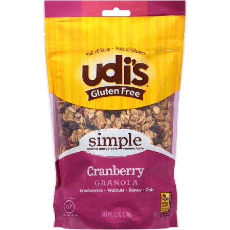 Udi's® Gluten Free Cranberry Granola 12 oz. Bag