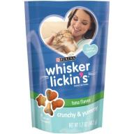 Purina Whisker Lickin&#039;s Crunchy & Yummy Tuna Flavor Cat Treats 1.7 oz. Pouch