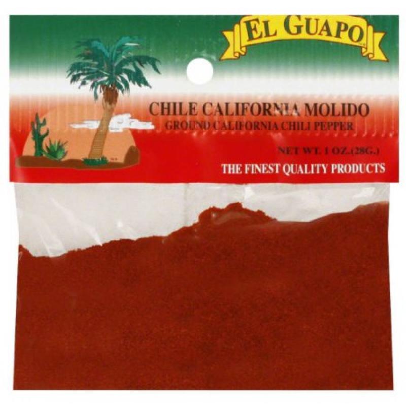 El Guapo Ground California Chili Pepper, 1 oz, (Pack of 12)