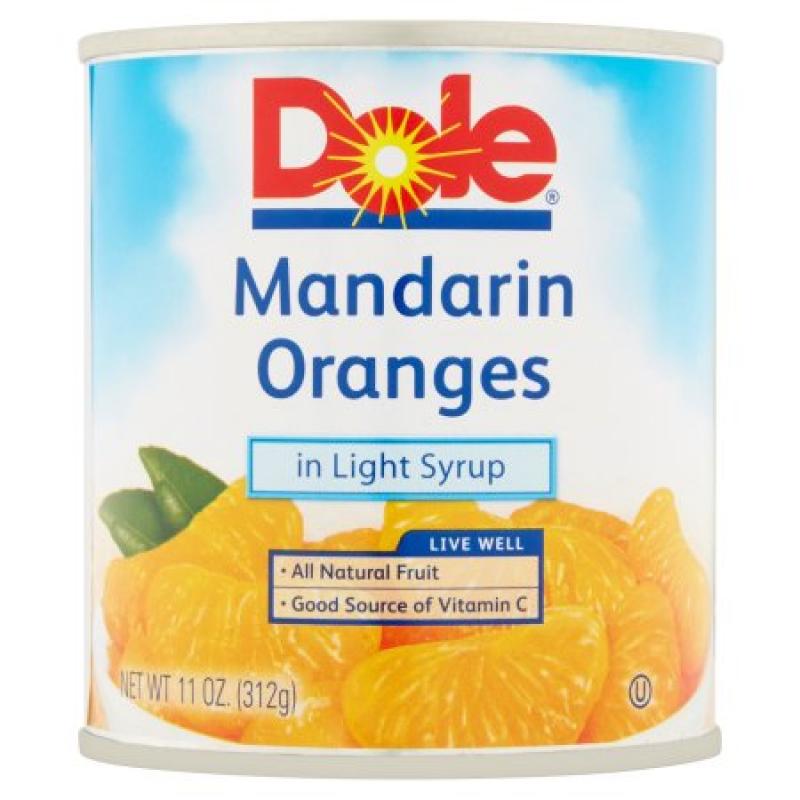 Dole Canned Fruit In Light Syrup Mandarin Oranges 11 Oz Pull-Top Can