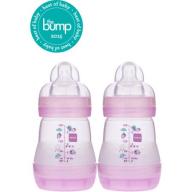 MAM Anti-Colic 5-Ounce Bottle, 2-Count, Girl