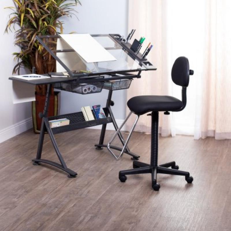 Studio Designs Maxima II Drafting Chair, Black