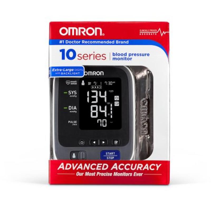 Omron 10 Series Upper Arm Blood Pressure Monitor with Cuff that fits Standard and Large Arms (BP785N)
