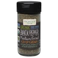 Frontier Medium Ground Black Pepper, Certified Organic, Fair Trade, 1.8 Oz