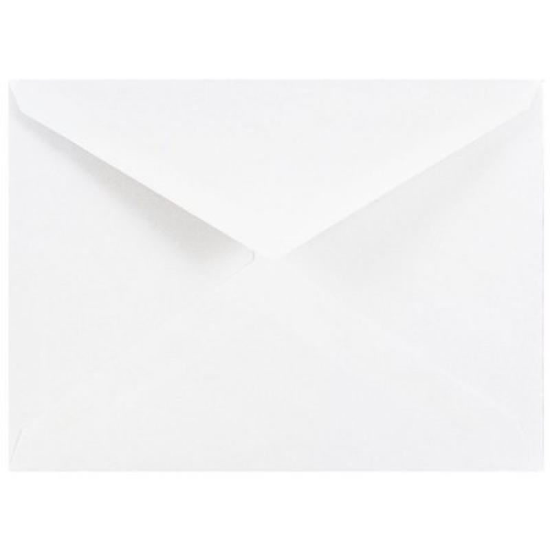 JAM Paper 4Bar A1 Invitation Envelopes, 3 5/8 x 5 1/8, White V,Flap, 250/Box