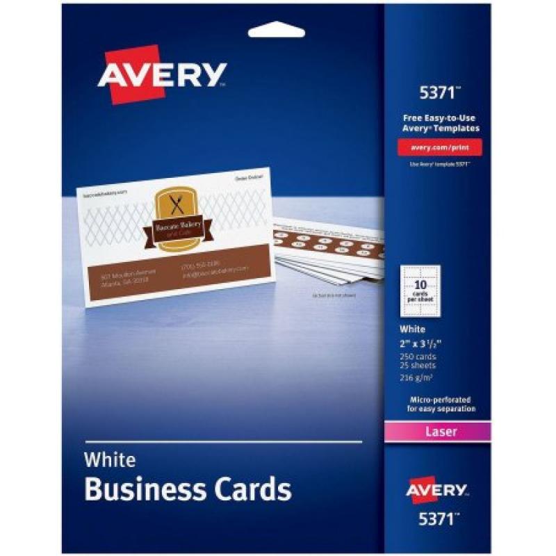 Avery 5371 Laser Perforated Business Card